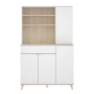URGE Mueble auxiliar cocina/comedor blanco y mader