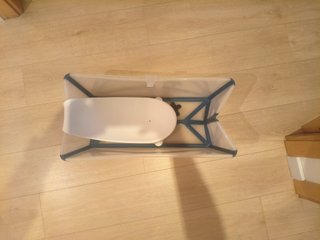 Bañera Stokke plegable + Soporte para bebé