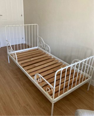 Cama Infantil Ikea de Metal Blanco 80X200