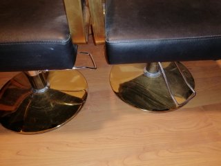 2 Sillas de Peluquería Negras