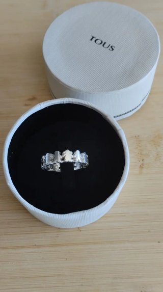 Anillo Tous Plata Niños Auténtico con Caja