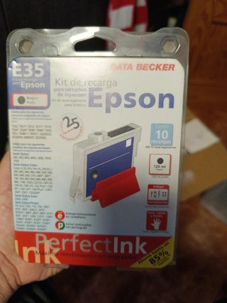 Kit Recarga Tinta Epson E35 Negro