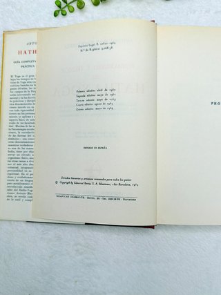 Hatha Yoga Antonio Blay – edición 1969