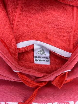 Felpa Adidas Vintage Donna Corallo Taglia S
