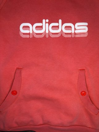 Felpa Adidas Vintage Donna Corallo Taglia S