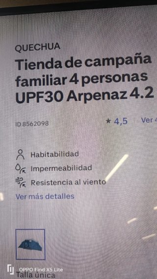 Tienda de campaña Quechua Arpenaz 4.2.