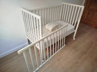 Cuna Ikea Sunvik con colchón