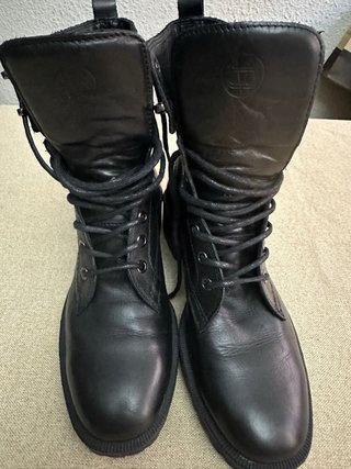 Botas Militares Massimo Dutti Negras Talla 38