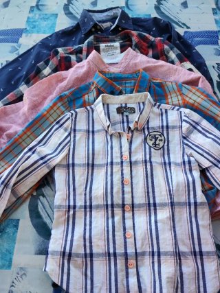 Lote 5 Camisas Niños 7-8 Años