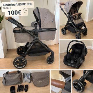 Carrito Kinderkraft ESME PRO 3 en 1