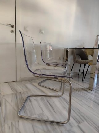 Sillas transparentes Ikea Tobias (2 unidades)