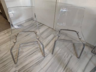 Sillas transparentes Ikea Tobias (2 unidades)