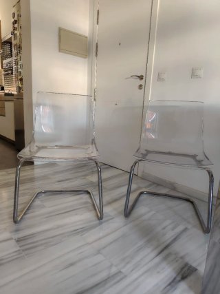 Sillas transparentes Ikea Tobias (2 unidades)