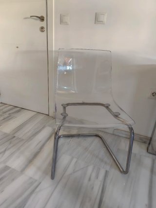 Sillas transparentes Ikea Tobias (2 unidades)