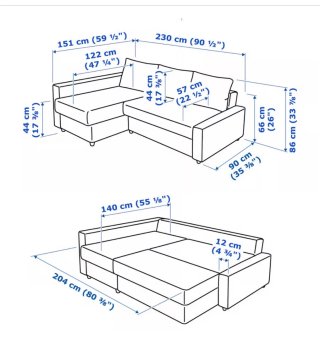 Sofá Cama IKEA Gris