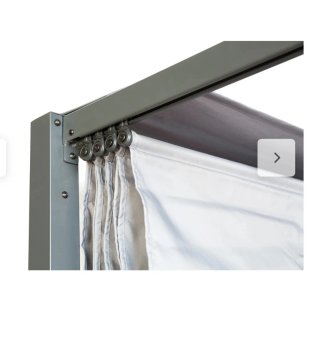 Pérgola/cenador metálico gris