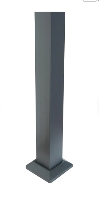 Pérgola/cenador metálico gris