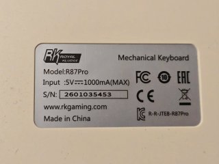 Teclado Mecánico rk R87 Pro