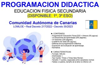 PROGRAMACION EDUCACION FISICA SECUNDARIA (CAN)