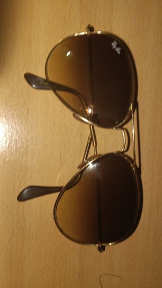 Gafas Ray-Ban Aviator Marrón y Dorado