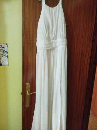 Vestido largo de fiesta blanco