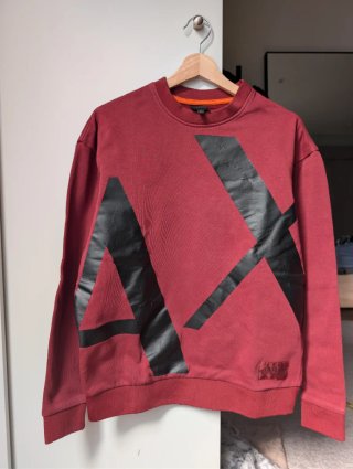 Sudadera Armani Exchange (A|X) roja - Talla S