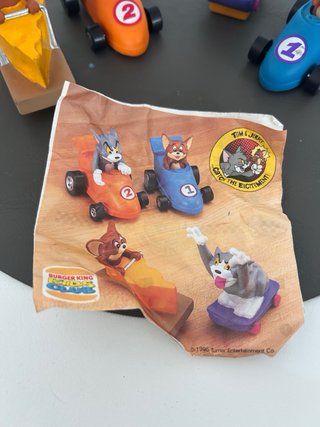 Lote 4 Figuras Tom y Jerry Burger King Vintage