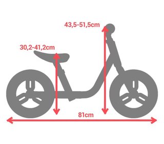 Bicicleta sin pedales Decathlon 10 pulgadas
