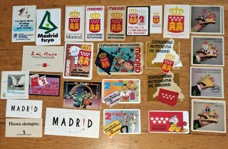 Lote pegatinas Madrid Comunidad de Madrid