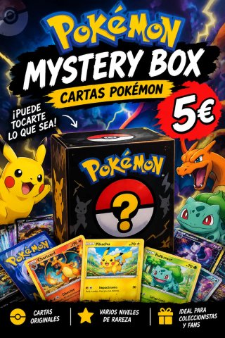 Caja Misteriosa Pokémon Cartas 5€