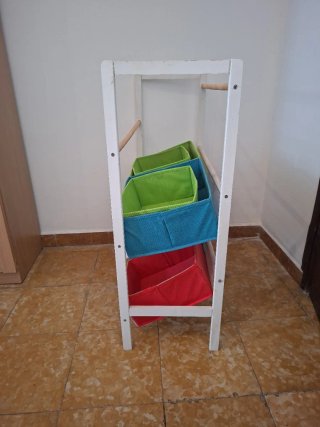 Estantería Infantil con Cajas de Almacenaje