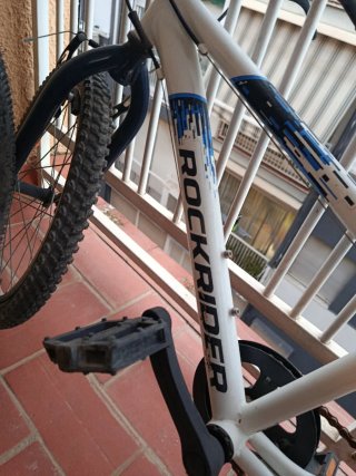 Bicicleta de Montaña Rockrider st 120 Blanca