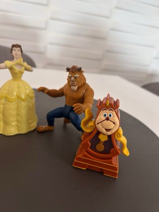 Lote 4 Figuras La Bella y la Bestia McDonald's