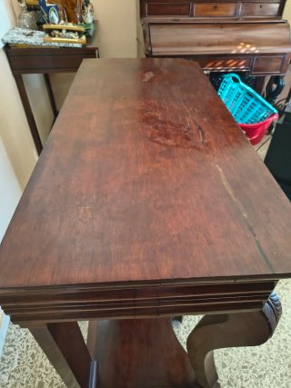 Mueble de entrada de caoba