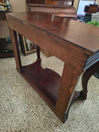 Mueble de entrada de caoba