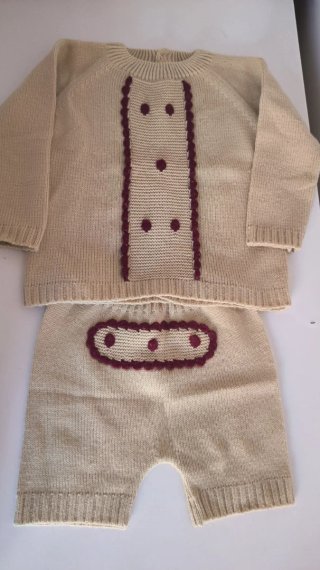 Conjunto de Punto para Bebé T-36 m.+ REGALO