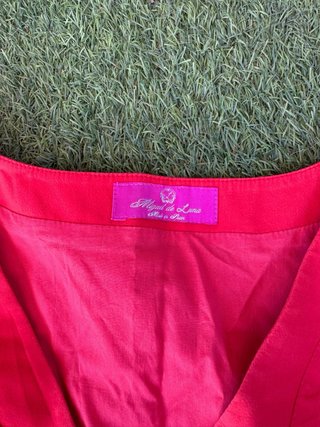 Vestido rojo con cinturón