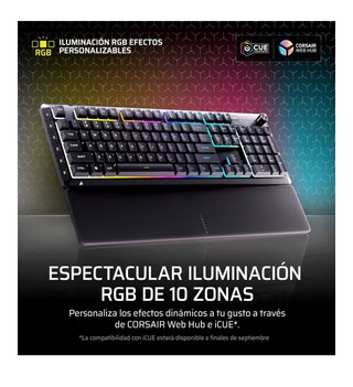 Teclado Corsair K100 Plus RGB
