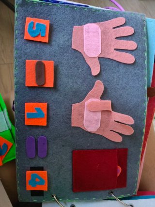 Libro sensorial fieltro