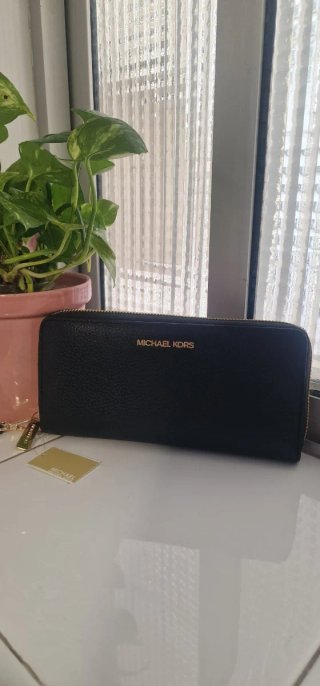 Monedero Michael Kors Negro Piel