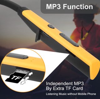 MAS CARNEY Auriculares Bluetooth Negro/Amarillo
