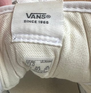 Zapatillas VANS Caña Alta Cuero Blancas Talla 44.5
