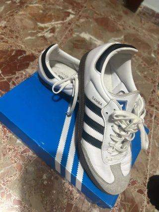 Zapatillas Adidas Samba Blancas y Negras