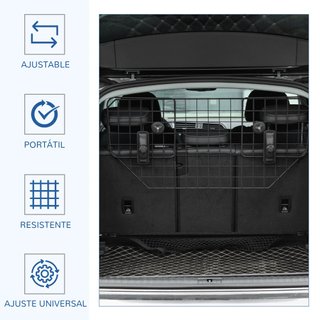 Rejilla de Seguridad de Coche Perros Extensible
