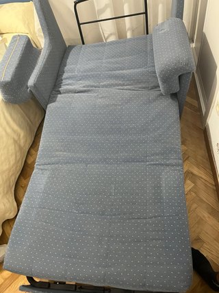 Sofá Cama Azul Grisáceo