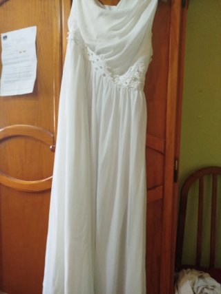 Vestido de Fiesta Palabra de Honor Blanco