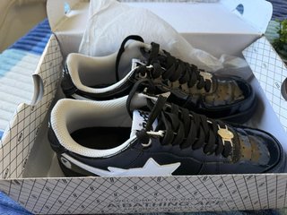 Zapatillas A Bathing Ape Negras y Blancas