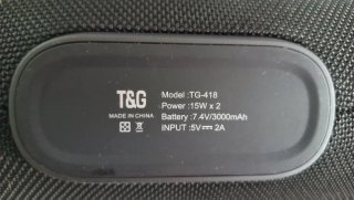 Altavoz Bluetooth T&G TG 418