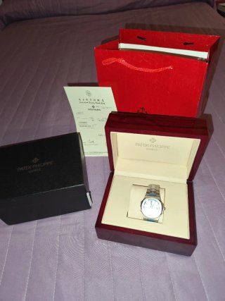 Patek Philippe Reloj Acero Esfera Blanca