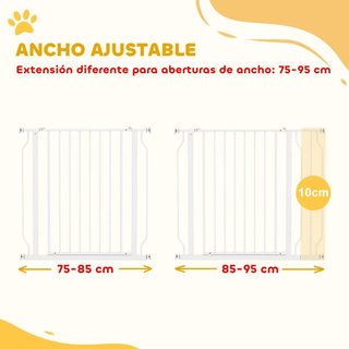 Barrera Perros Extensible 75-95cm Doble Bloqueo